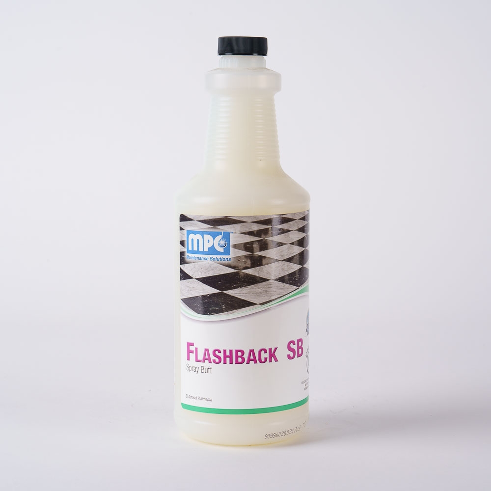 Flashback Spray Buff Floor Buffing Solution Janitorial Supplies Equipment