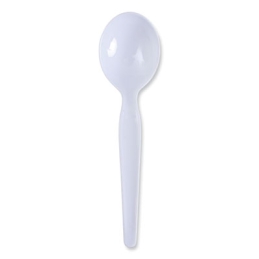 Medium Weight Plastic Soup Spoons