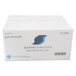 White Single-Fold Paper Towels